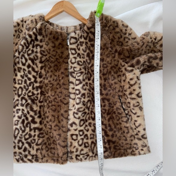 Women’s STUDIO 1886 cheetah print faux Fur zipped Jacket size medium (8-10) - Picture 12 of 14